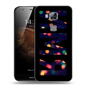 Пластиковый чехол на Huawei G8 с принтом ИМЯ