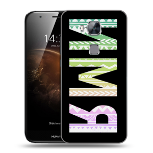 Пластиковый чехол на Huawei G8 с принтом ИМЯ