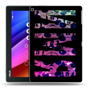 Силиконовый чехол на ASUS ZenPad 10 с принтом ИМЯ
