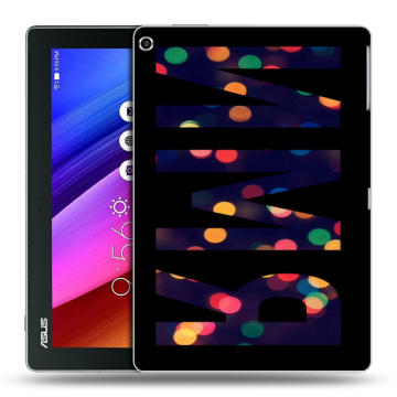 Силиконовый чехол на ASUS ZenPad 10 с принтом ИМЯ