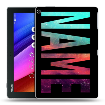 Силиконовый чехол на ASUS ZenPad 10 с принтом NAME
