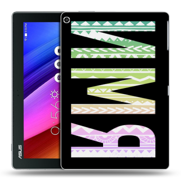 Силиконовый чехол на ASUS ZenPad 10 с принтом ИМЯ