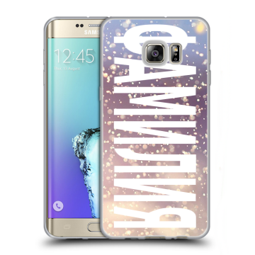Пластиковый чехол на Samsung Galaxy S6 Edge Plus с принтом ФАМИЛИЯ