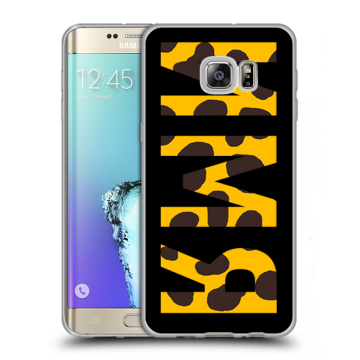 Пластиковый чехол на Samsung Galaxy S6 Edge Plus с принтом ИМЯ