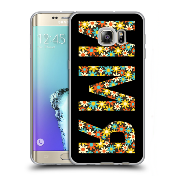 Пластиковый чехол на Samsung Galaxy S6 Edge Plus с принтом ИМЯ