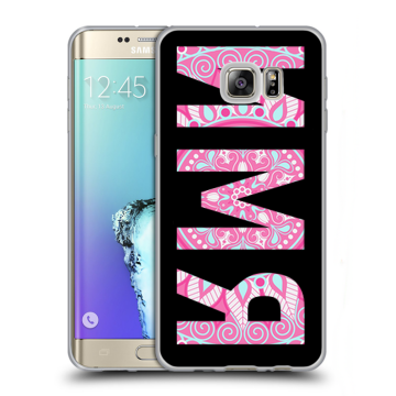 Пластиковый чехол на Samsung Galaxy S6 Edge Plus с принтом ИМЯ