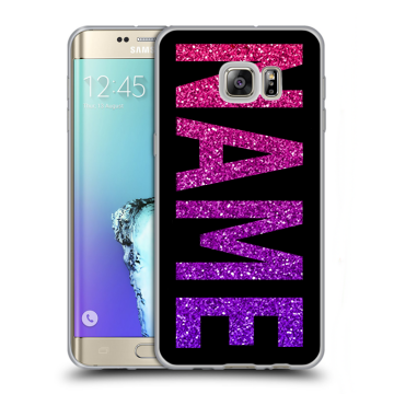 Пластиковый чехол на Samsung Galaxy S6 Edge Plus с принтом NAME