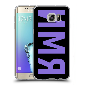 Пластиковый чехол на Samsung Galaxy S6 Edge Plus с принтом ИМЯ