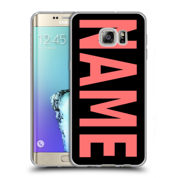 Пластиковый чехол на Samsung Galaxy S6 Edge Plus с принтом NAME