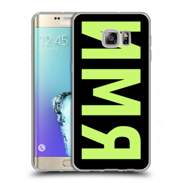 Пластиковый чехол на Samsung Galaxy S6 Edge Plus с принтом ИМЯ