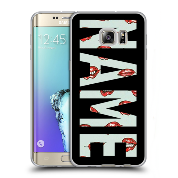Пластиковый чехол на Samsung Galaxy S6 Edge Plus с принтом NAME