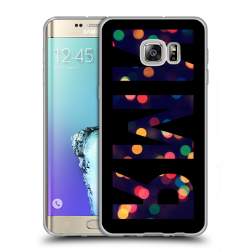 Пластиковый чехол на Samsung Galaxy S6 Edge Plus с принтом ИМЯ