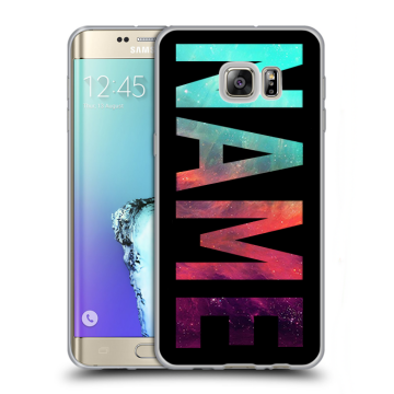 Пластиковый чехол на Samsung Galaxy S6 Edge Plus с принтом NAME