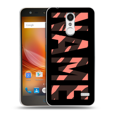 Пластиковый чехол на ZTE Blade X5 с принтом NAME