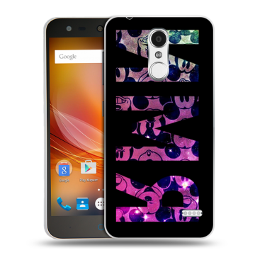 Пластиковый чехол на ZTE Blade X5 с принтом ИМЯ