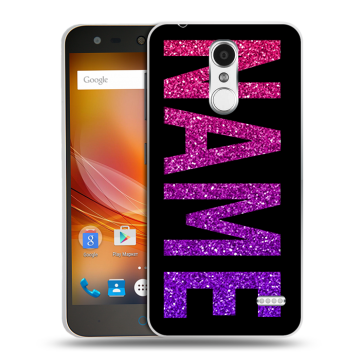Пластиковый чехол на ZTE Blade X5 с принтом NAME