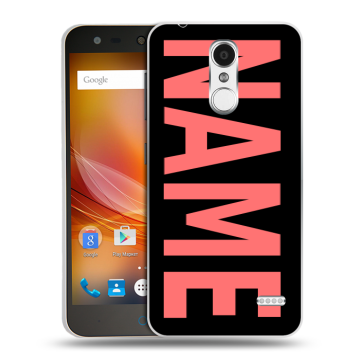 Пластиковый чехол на ZTE Blade X5 с принтом NAME