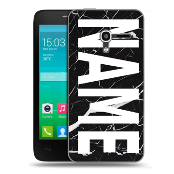 Пластиковый чехол на Alcatel One Touch Pop D3 с принтом NAME
