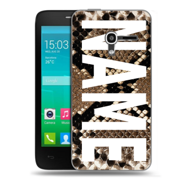 Пластиковый чехол на Alcatel One Touch Pop D3 с принтом NAME