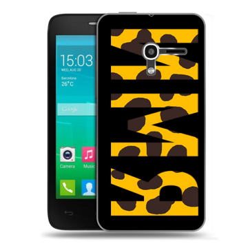 Пластиковый чехол на Alcatel One Touch Pop D3 с принтом ИМЯ