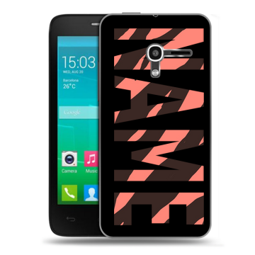 Пластиковый чехол на Alcatel One Touch Pop D3 с принтом NAME