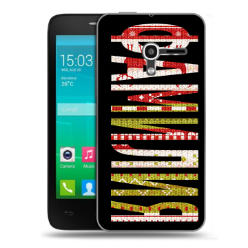 Пластиковый чехол на Alcatel One Touch Pop D3 с принтом ФАМИЛИЯ