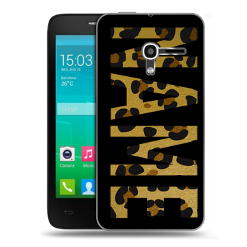 Пластиковый чехол на Alcatel One Touch Pop D3 с принтом NAME