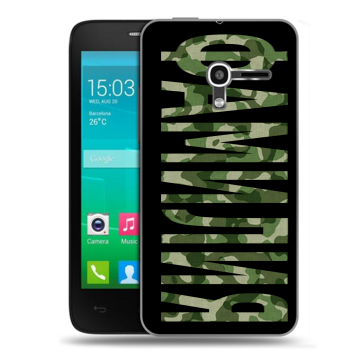 Пластиковый чехол на Alcatel One Touch Pop D3 с принтом ФАМИЛИЯ
