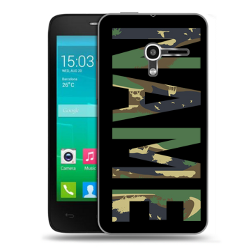 Пластиковый чехол на Alcatel One Touch Pop D3 с принтом NAME