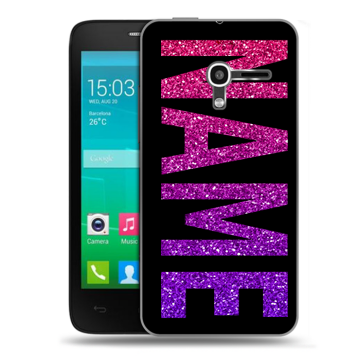Пластиковый чехол на Alcatel One Touch Pop D3 с принтом NAME