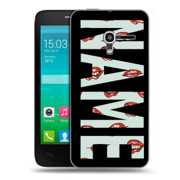 Пластиковый чехол на Alcatel One Touch Pop D3 с принтом NAME