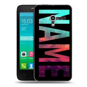 Пластиковый чехол на Alcatel One Touch Pop D3 с принтом NAME