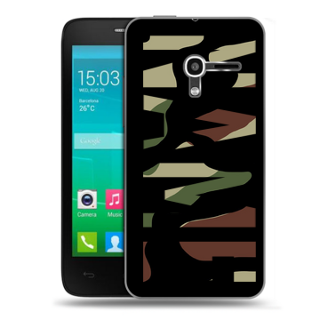 Пластиковый чехол на Alcatel One Touch Pop D3 с принтом NAME