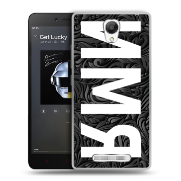 Силиконовый чехол на Xiaomi RedMi Note 2 с принтом ИМЯ