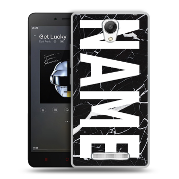 Силиконовый чехол на Xiaomi RedMi Note 2 с принтом NAME