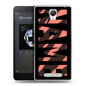Силиконовый чехол на Xiaomi RedMi Note 2 с принтом NAME