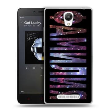 Силиконовый чехол на Xiaomi RedMi Note 2 с принтом ФАМИЛИЯ