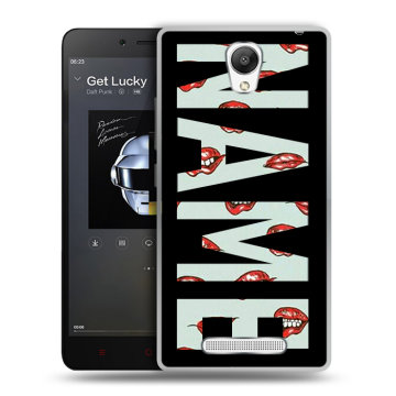 Силиконовый чехол на Xiaomi RedMi Note 2 с принтом NAME