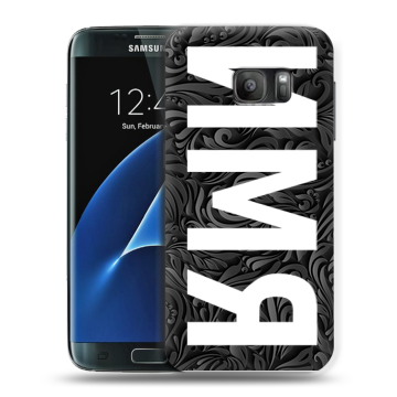 Силиконовый противоударный чехол на Samsung Galaxy S7 с принтом ИМЯ