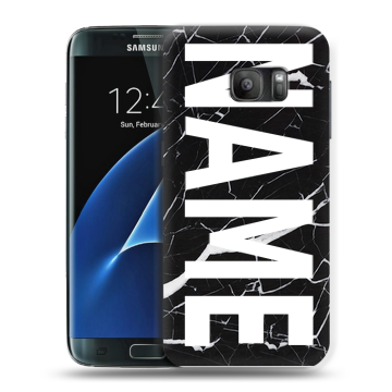 Силиконовый противоударный чехол на Samsung Galaxy S7 с принтом NAME