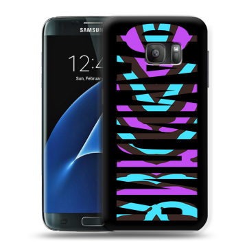 Силиконовый противоударный чехол на Samsung Galaxy S7 с принтом ФАМИЛИЯ