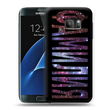 Силиконовый противоударный чехол на Samsung Galaxy S7 с принтом ФАМИЛИЯ