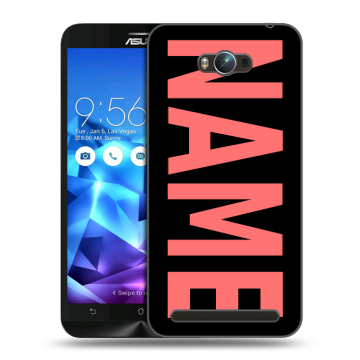 Пластиковый чехол на ASUS ZenFone Max с принтом NAME