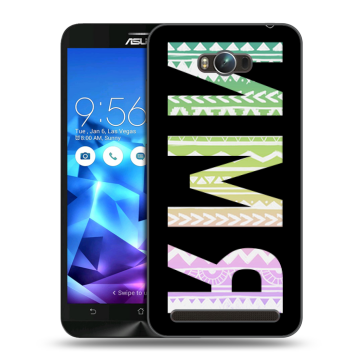 Пластиковый чехол на ASUS ZenFone Max с принтом ИМЯ