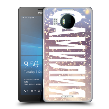 Пластиковый чехол на Microsoft Lumia 950 XL с принтом ФАМИЛИЯ