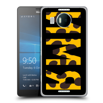 Пластиковый чехол на Microsoft Lumia 950 XL с принтом ИМЯ