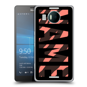 Пластиковый чехол на Microsoft Lumia 950 XL с принтом NAME