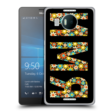 Пластиковый чехол на Microsoft Lumia 950 XL с принтом ИМЯ