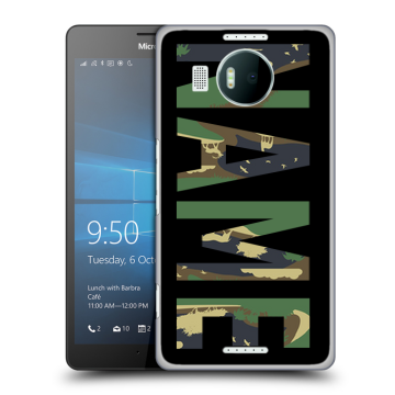 Пластиковый чехол на Microsoft Lumia 950 XL с принтом NAME