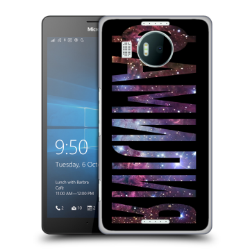 Пластиковый чехол на Microsoft Lumia 950 XL с принтом ФАМИЛИЯ